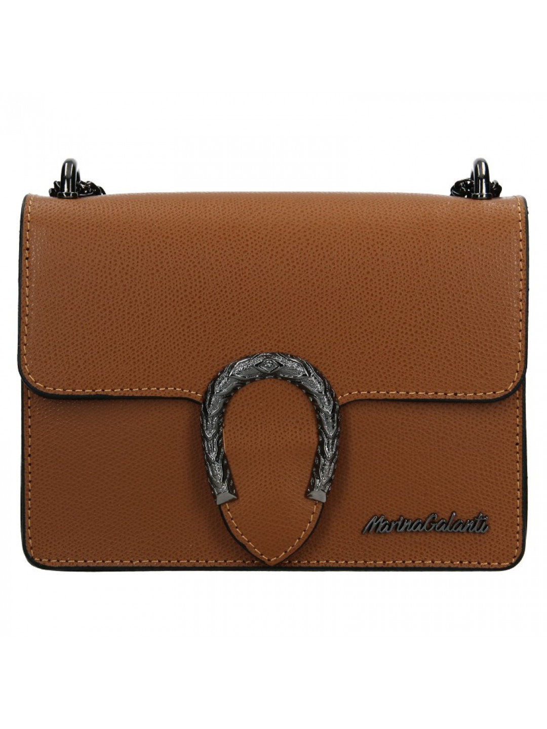 Dámská kožená crossbody kabelka Marina Galanti Arianne – hnědá